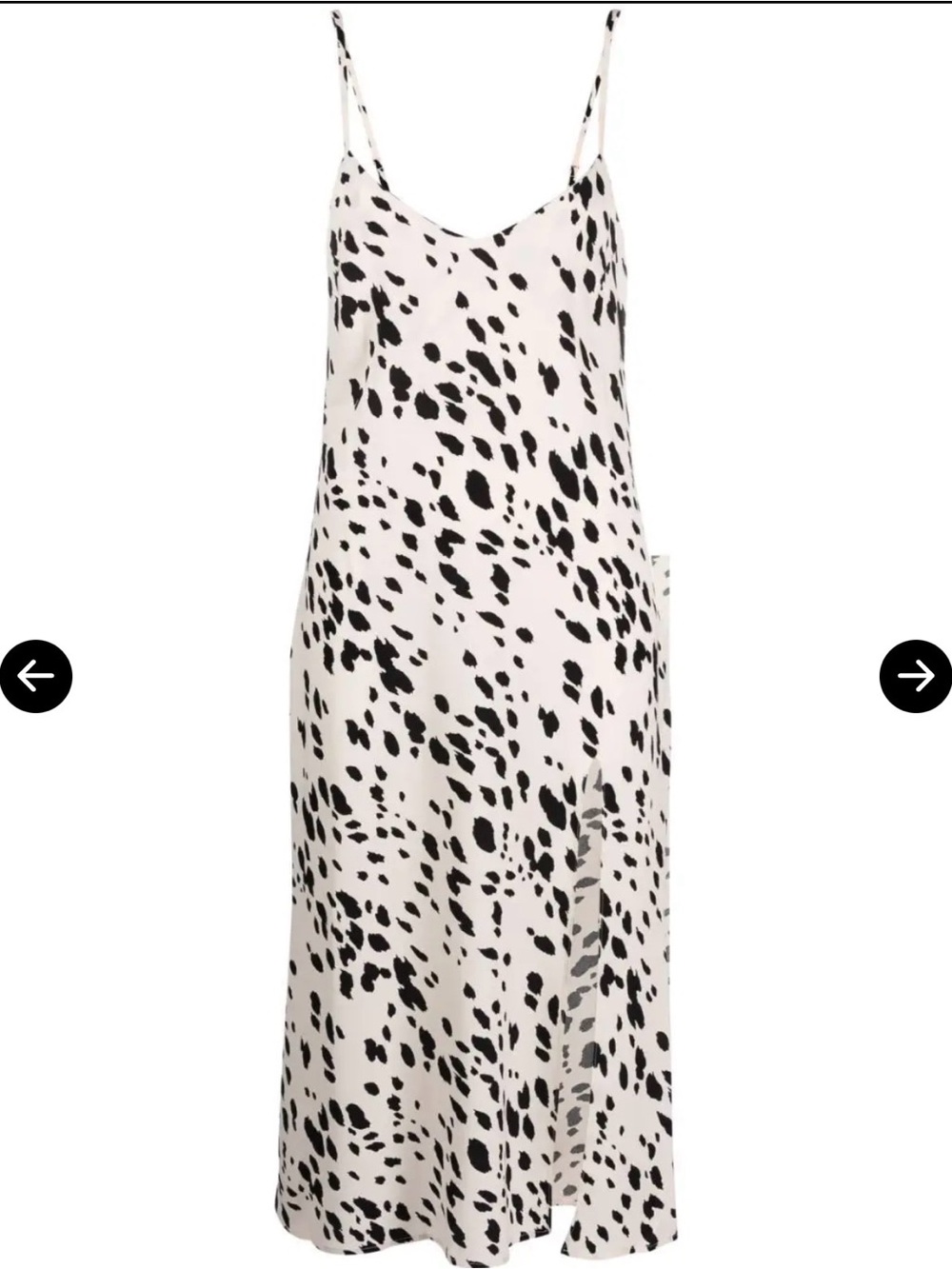 Reformation Slip Dress with side slit